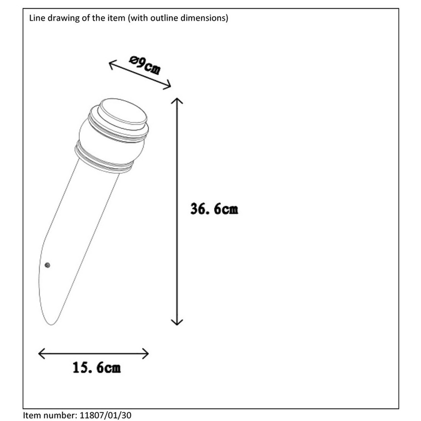 Ulkoseinävalaisin Lucide Mirane 90mm E14 max.11W musta