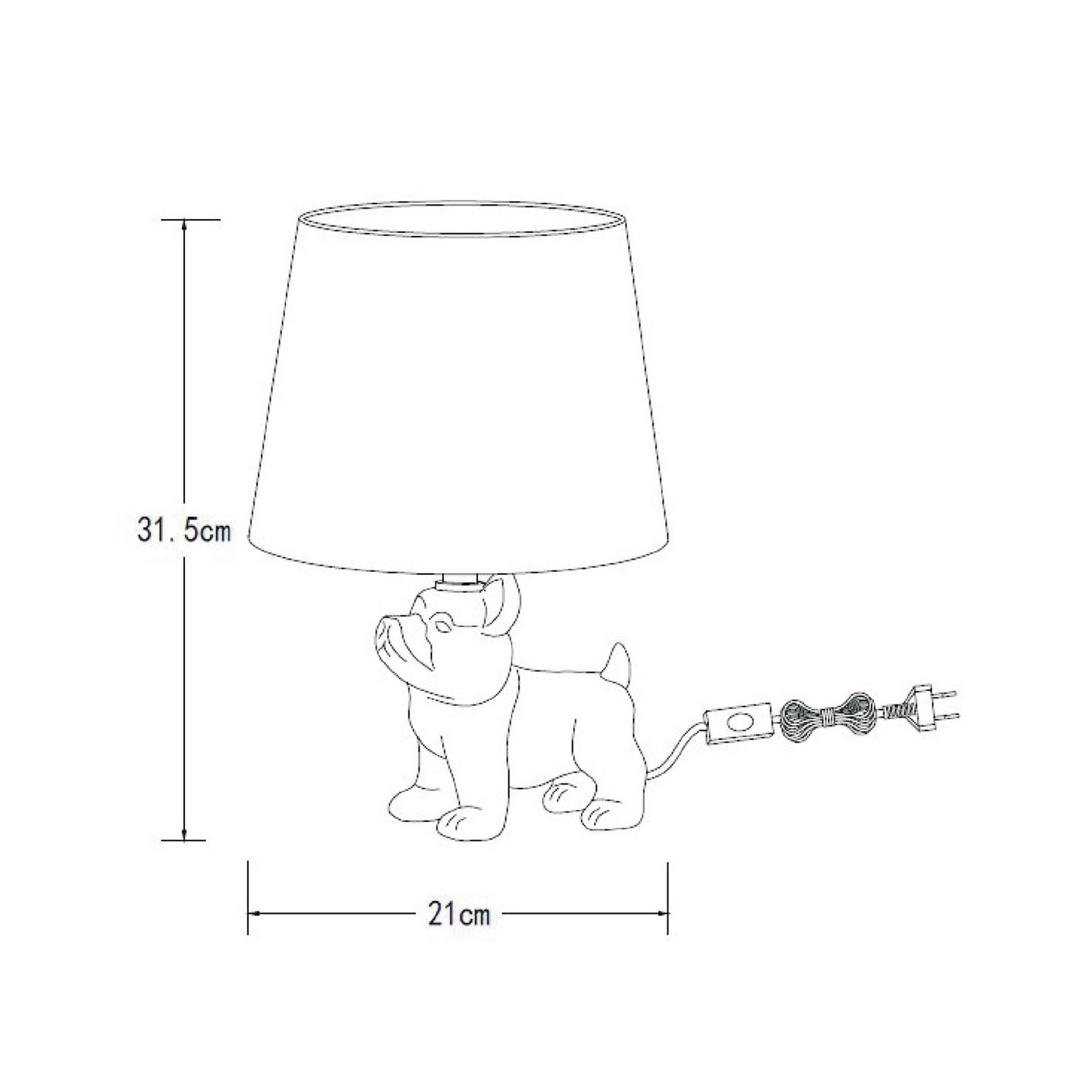 Pöytävalaisin Lucide Sir Winston 210x210x315mm E14 maks.40W kulta