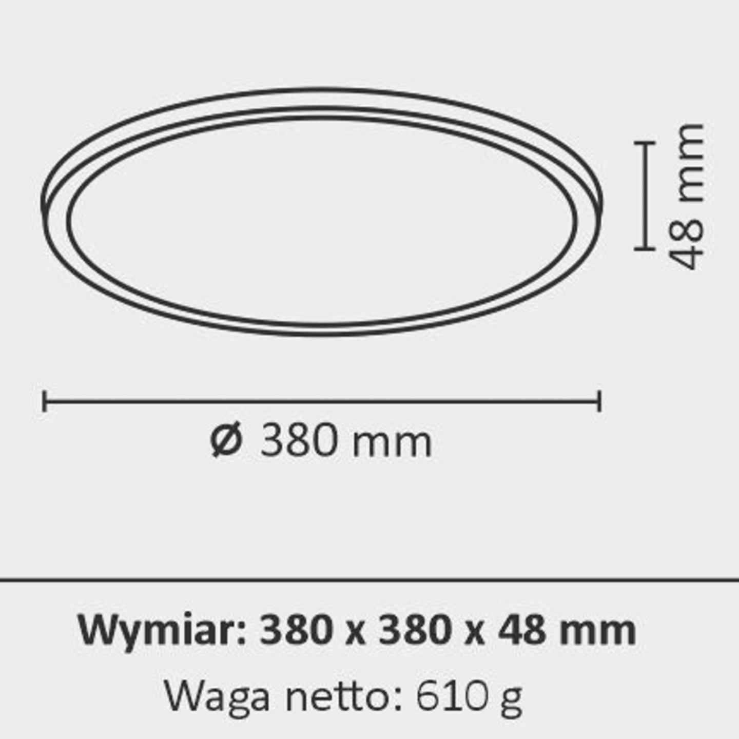 Kattovalaisin Polux Woody led 24W 380mm