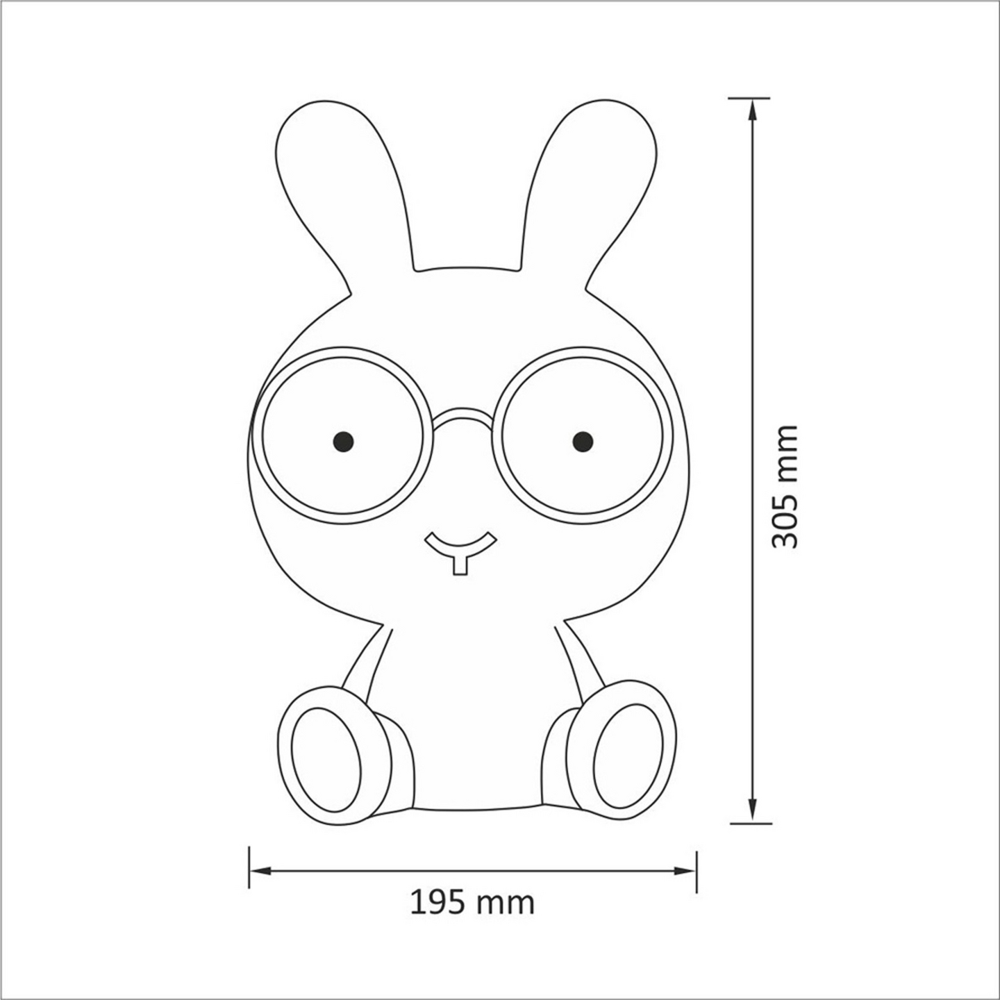 Yövalaisin Polux Krolik led 195mm 2,5W sininen