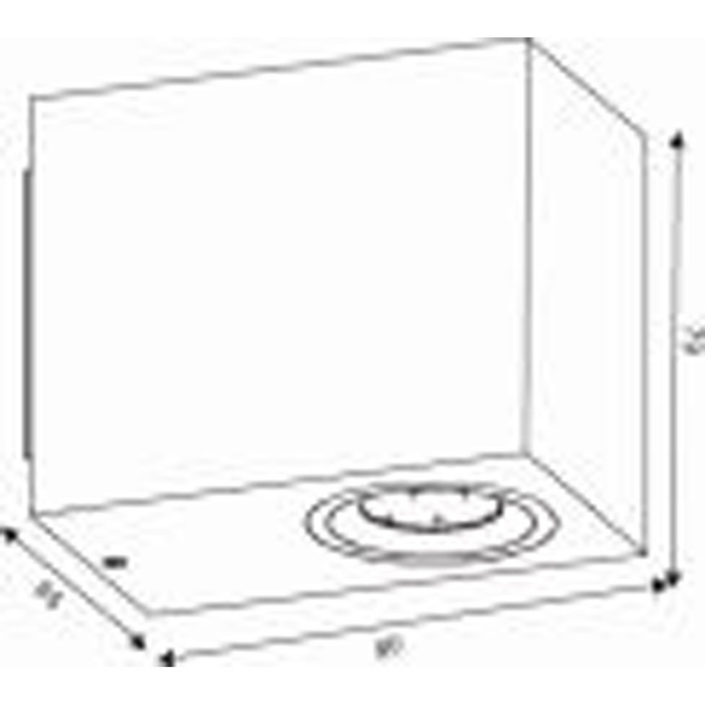 Ulkoseinävalaisin Lucide Zora led GU10 max.5W 3000K IP44 musta