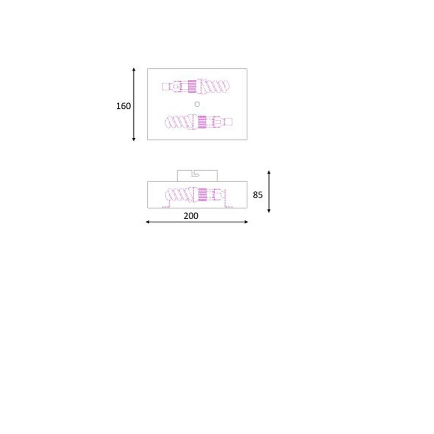 Seinävalaisin Lucide OVALIS E14 maks.40W musta