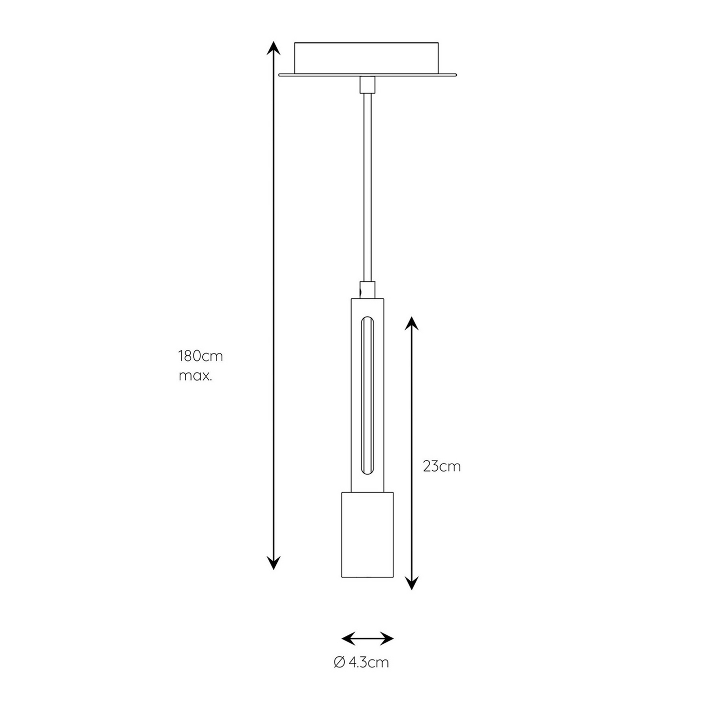 Riippuvalaisin Lucide Tanner E27 maks.60W puu musta