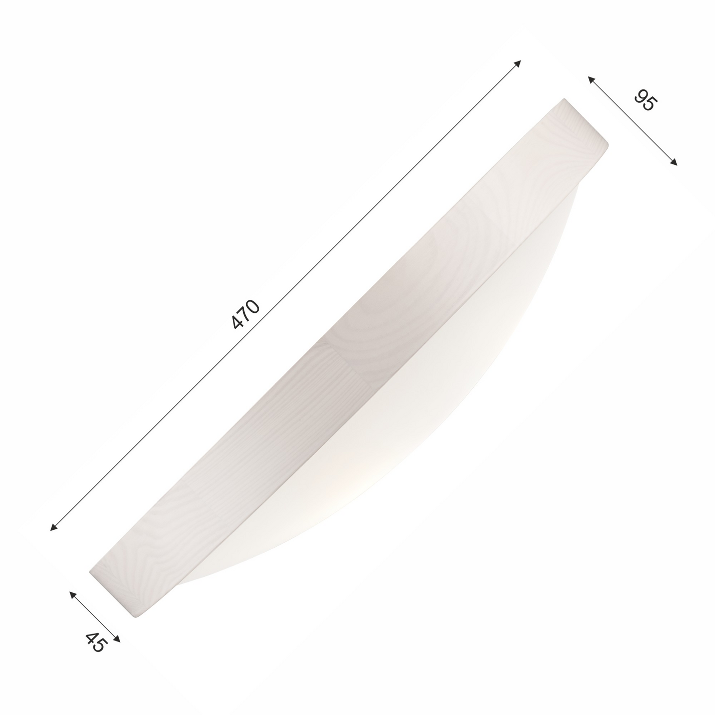 Kattovalaisin FocusLight Luna 3xE27 470mm valkoinen