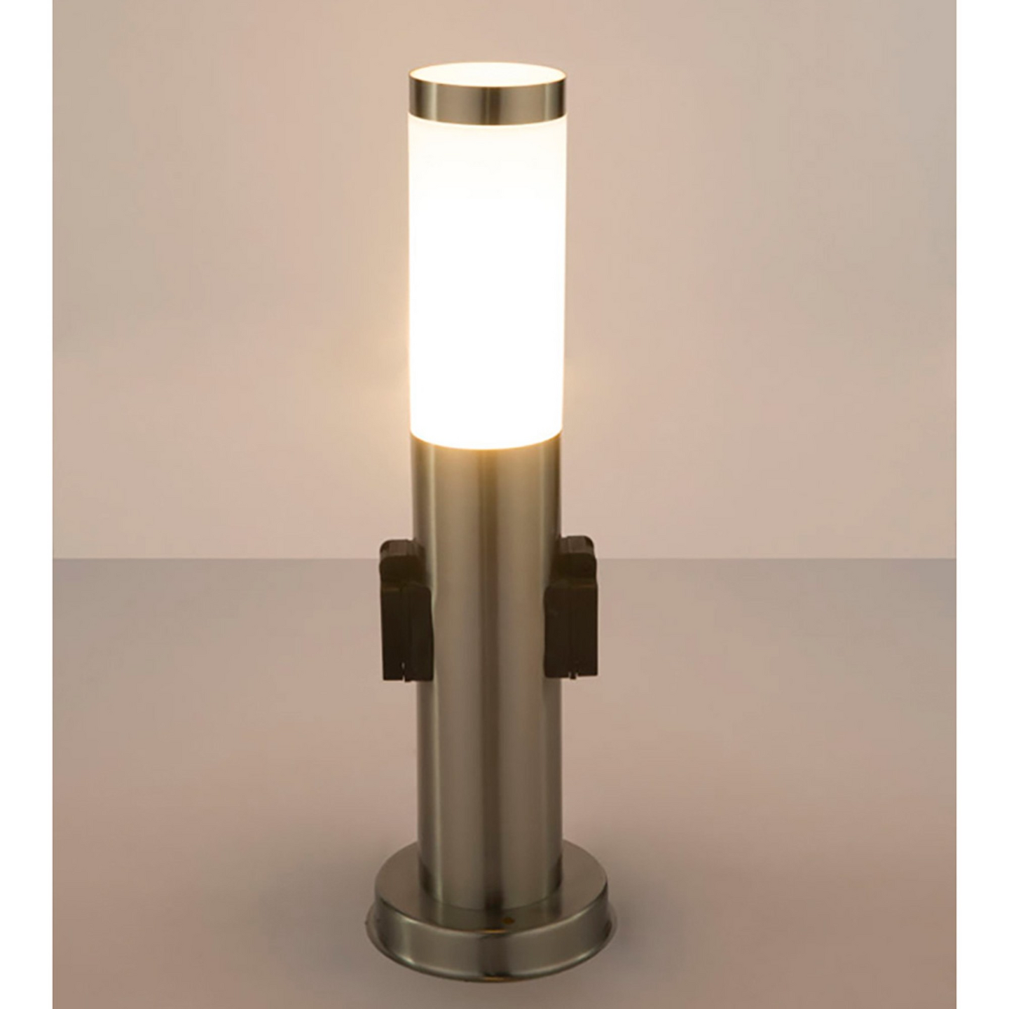 Ulkopylväsvalaisin Globo Boston 131mm E27 max. 60W ruostumaton teräs