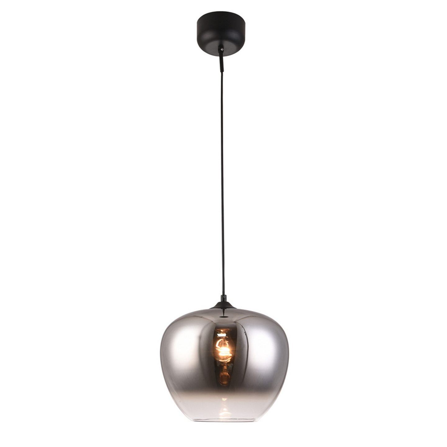 Riippuvalaisin Focuslight Oscar 290mm E27 maks.60W savuharmaa