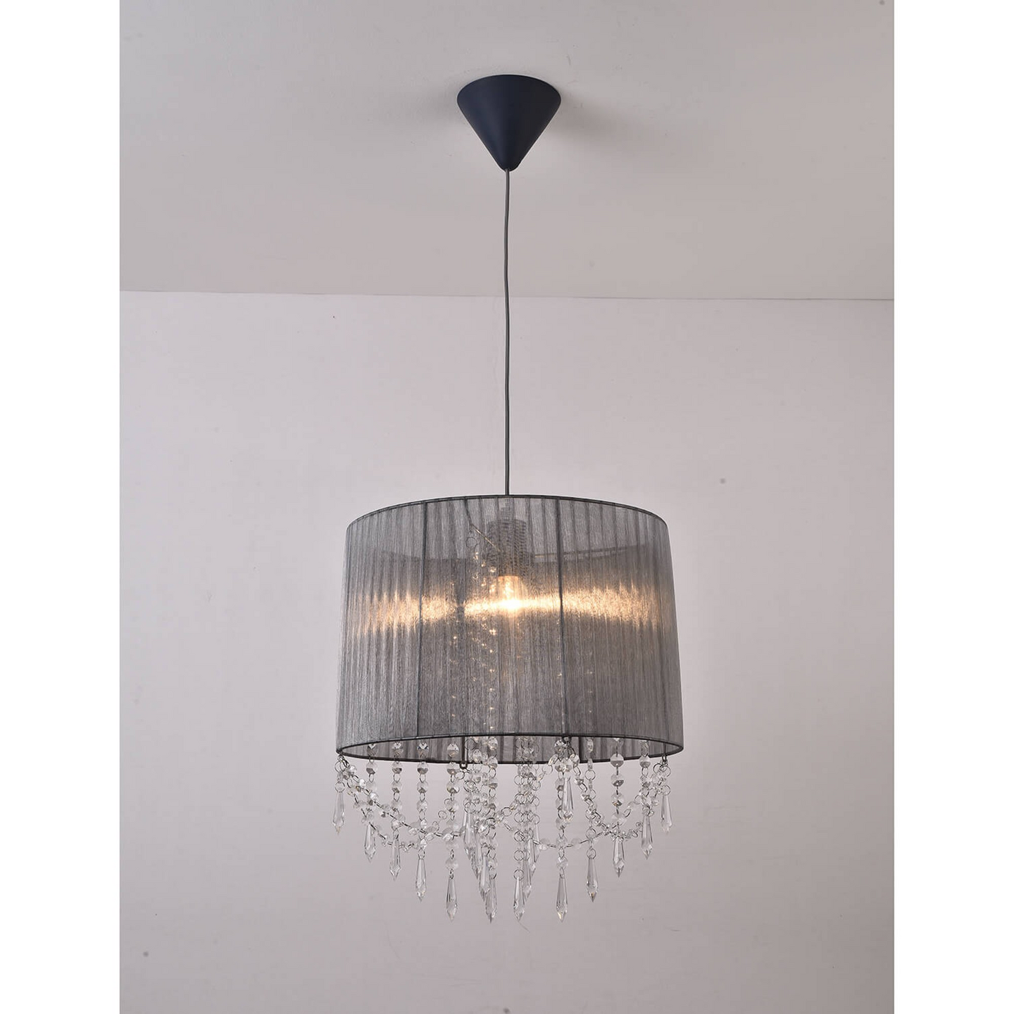 Riippuvalaisin FocusLight Malin E27 370mm max. 60W harmaa