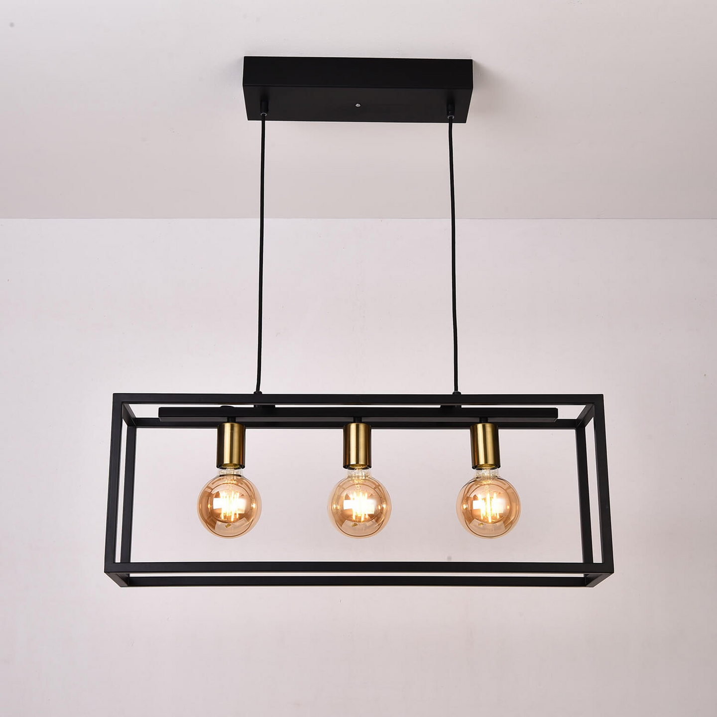 Riippuvalaisin FocusLight Svana 710x160mm E27 max. 42W musta messinki