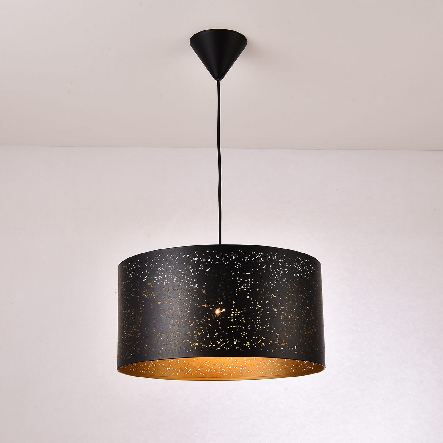 Riippuvalaisin FocusLight Samana E27 400mm max. 60W musta