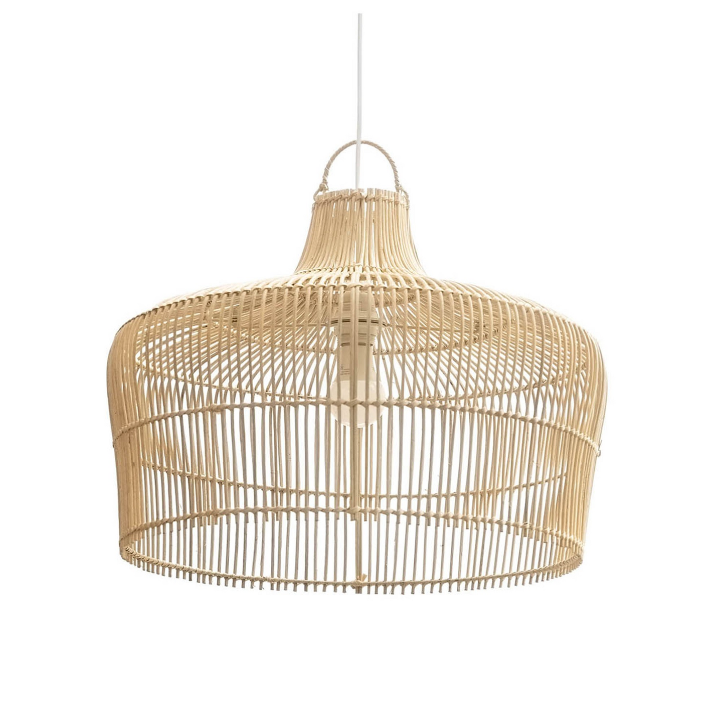 Riippuvalaisin FocusLight Akuna E27 500mm max. 60W luonnonrottinki