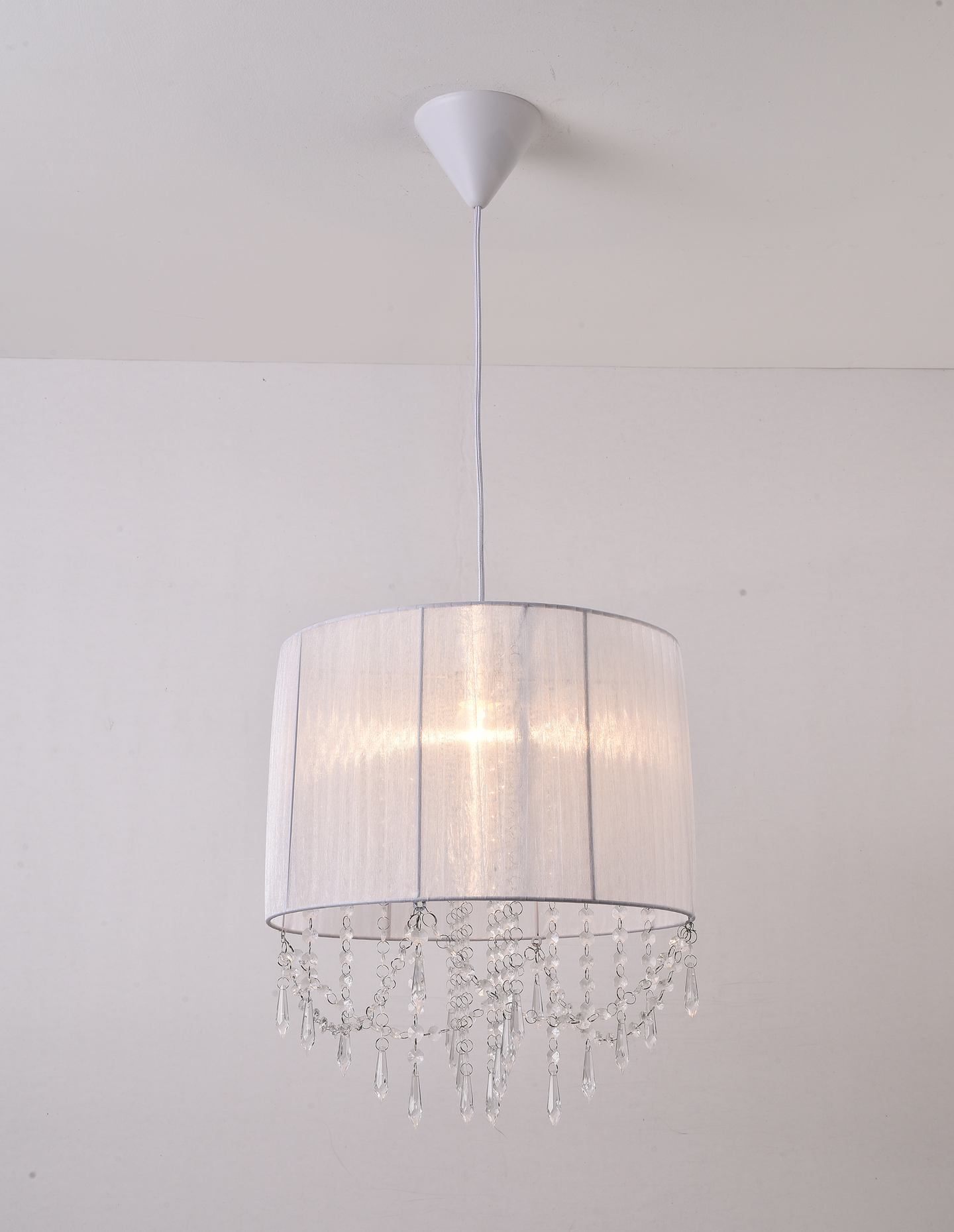 Riippuvalaisin FocusLight Malin E27 370mm max. 60W valkoinen