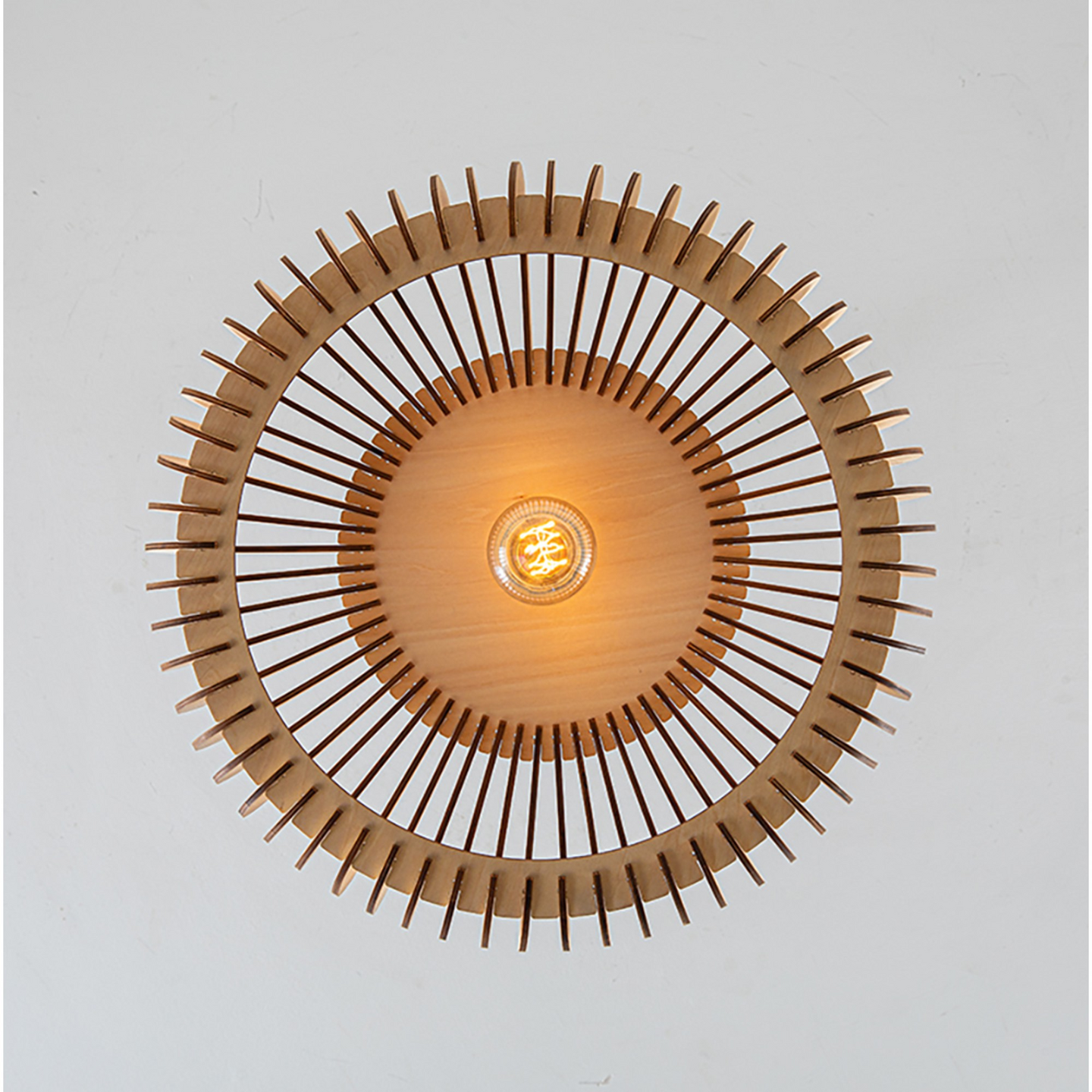 Riippuvalaisin FocusLight Rio 430mm E27 max. 40W luonnonpuu