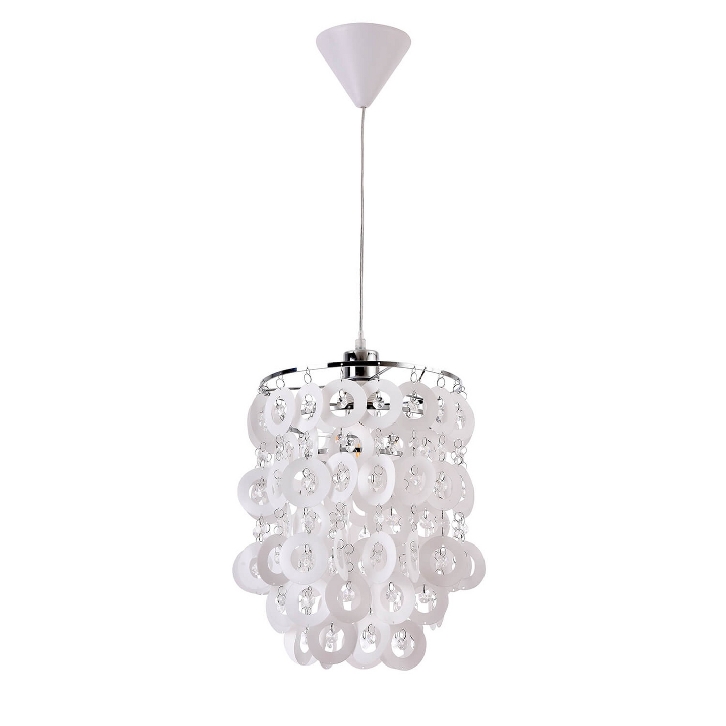 Riippuvalaisin FocusLight Shiny E27 270mm max. 60W valkoinen