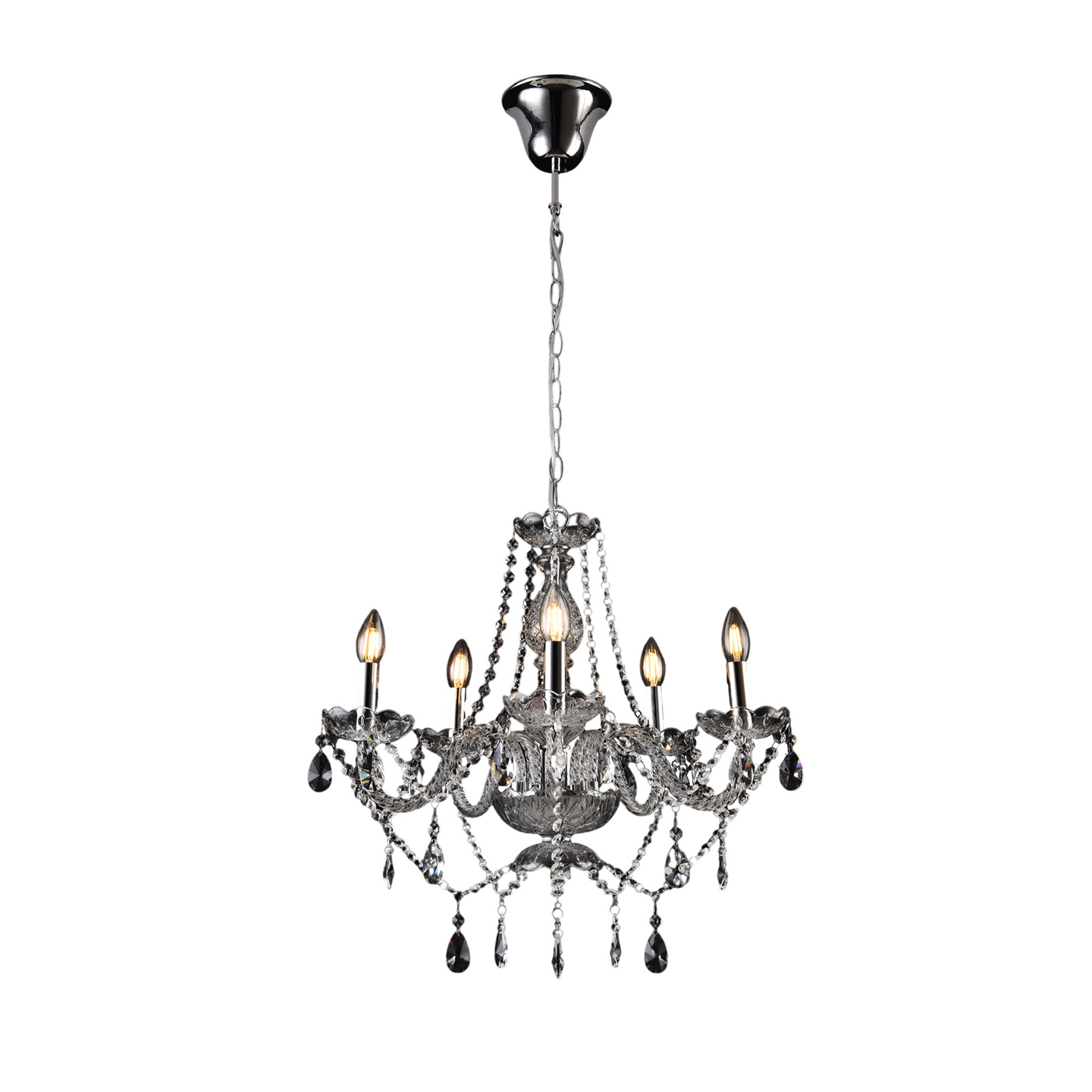 Kattokruunu Focuslight Marissa 5xE14 max.40W kirkas