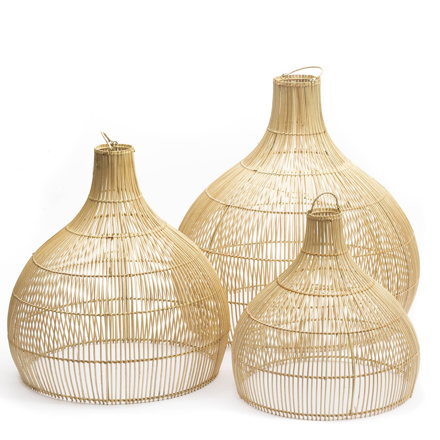 Riippuvalaisin FocusLight Arora E27 500mm max. 60W luonnonrottinki