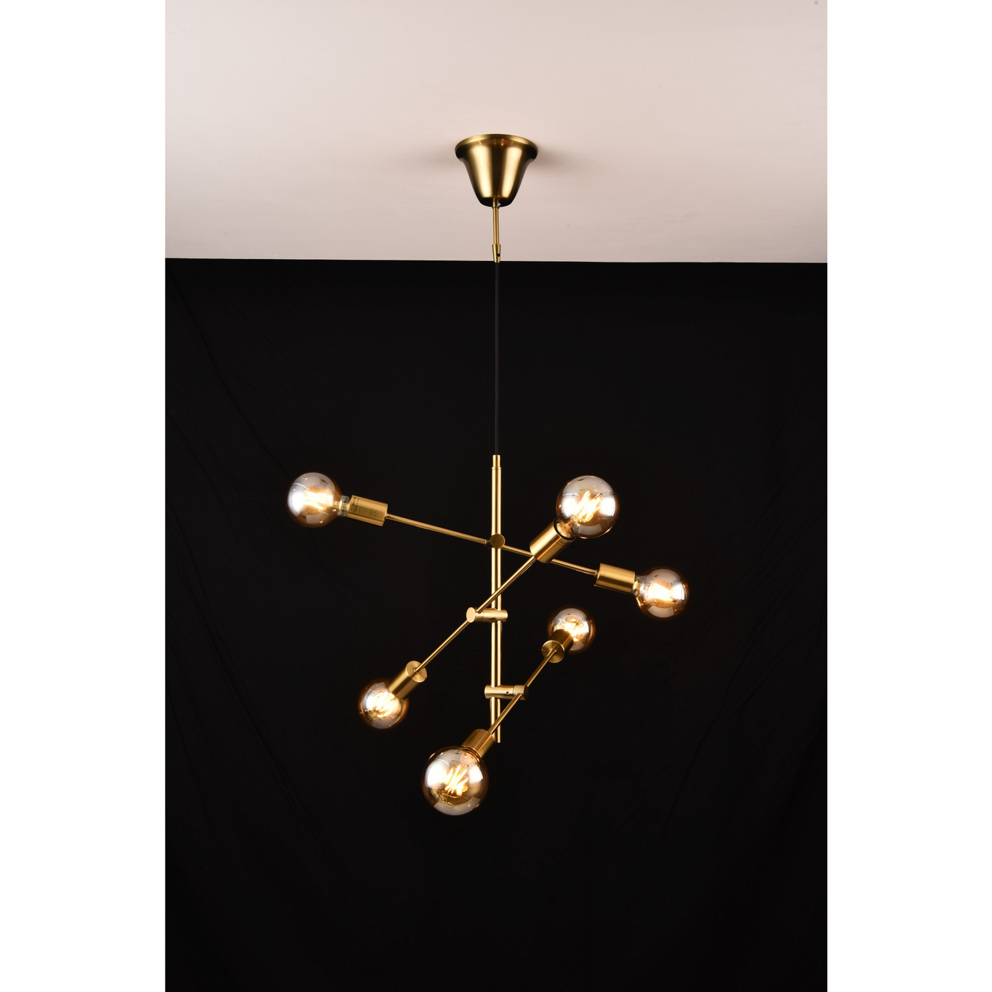 Riippuvalaisin FocusLight Marilyn 480mm E27 max. 28W messinki