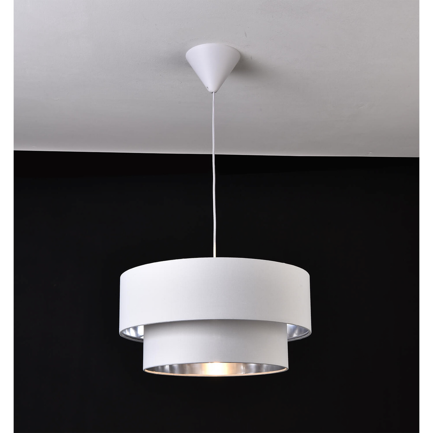 Riippuvalaisin FocusLight Dorothy E27 400mm max. 42W valkoinen