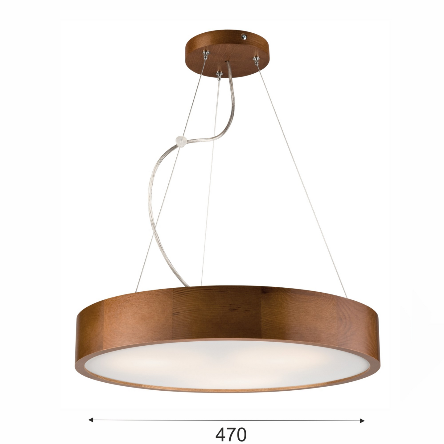 Riippuvalaisin FocusLight Jordan 3xE27 470mm rustic ruskea