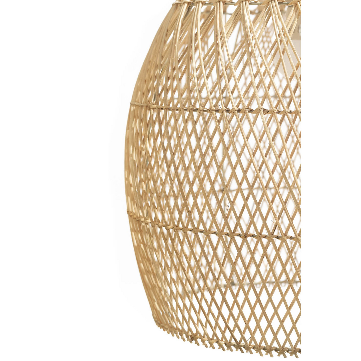 Riippuvalaisin FocusLight Rongi E27 400mm max. 60W luonnonrottinki