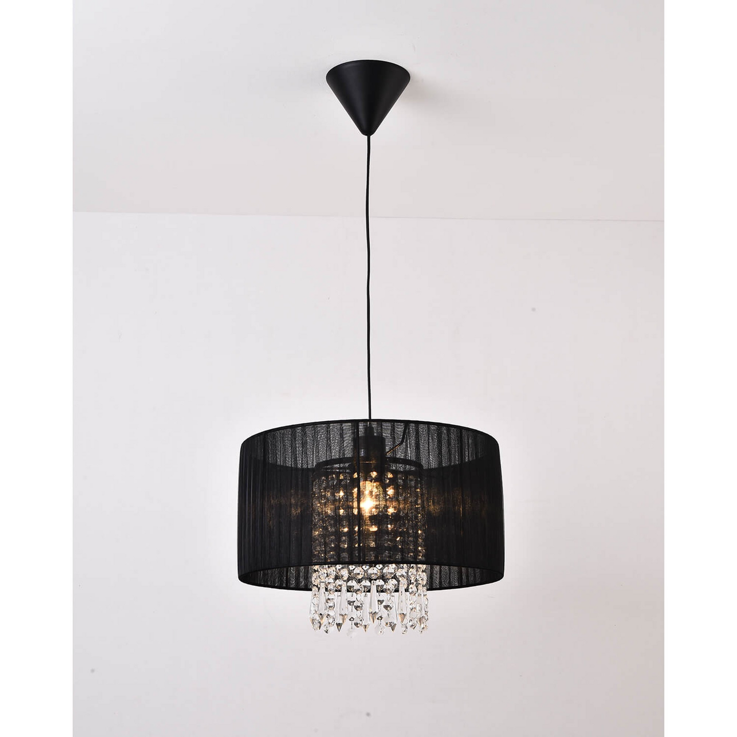 Riippuvalaisin FocusLight Maira E27 350mm max. 60W musta