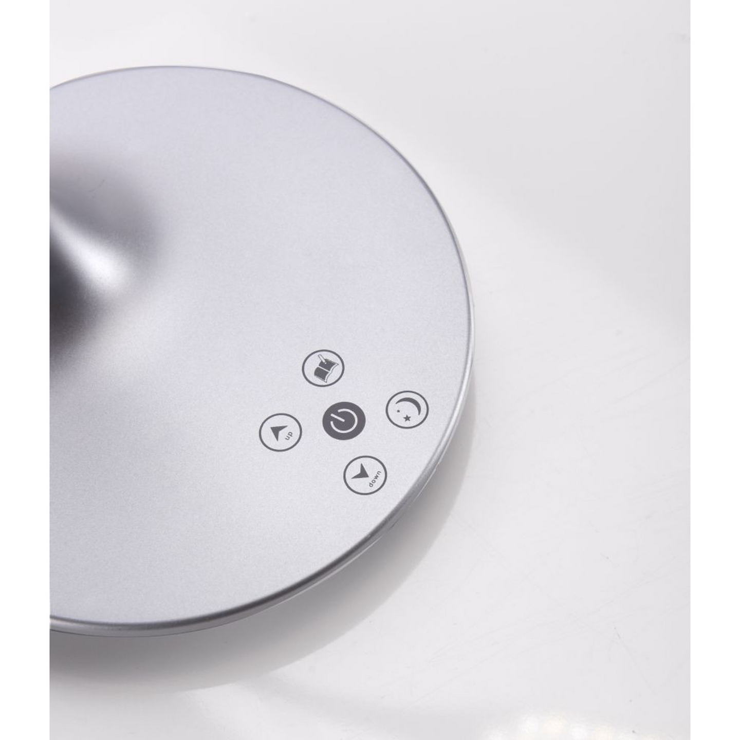 Pöytävalaisin Leuchten Direkt Rafael 5W hopea