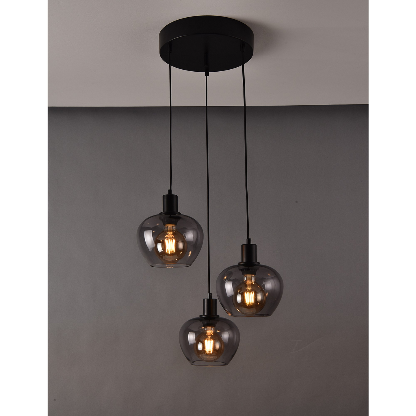 Riippuvalaisin FocusLight Winston 280mm E27 max. 40W savu