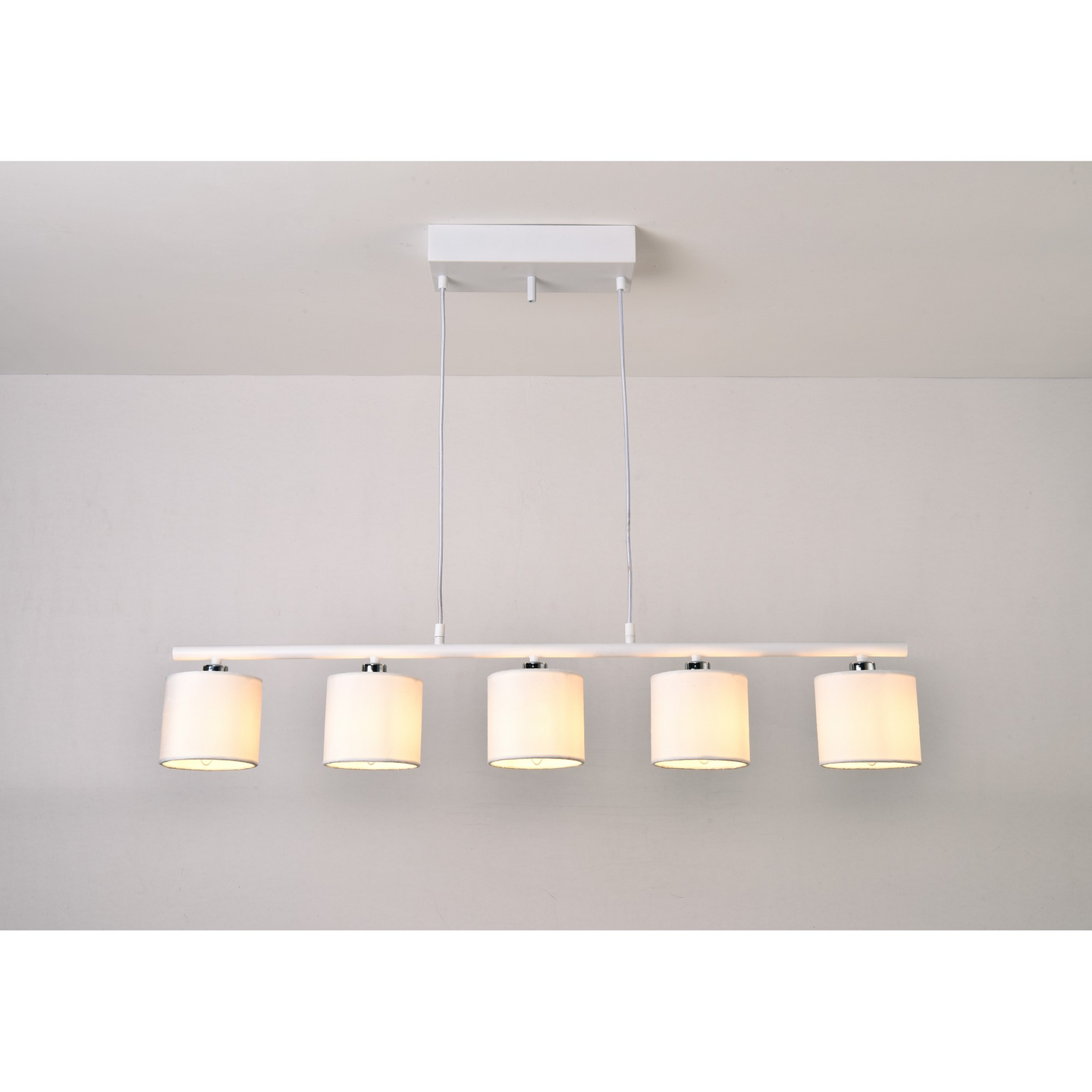 Riippuvalaisin FocusLight Kristy E14 max. 28W valkoinen kromi