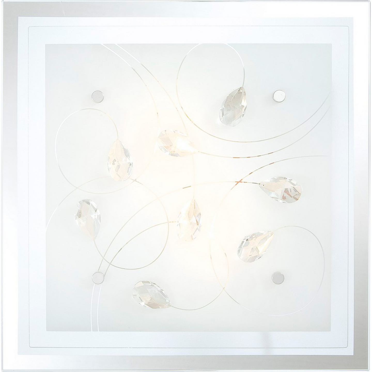 Kattovalaisin Globo Jasmina E27 max.40W kromi