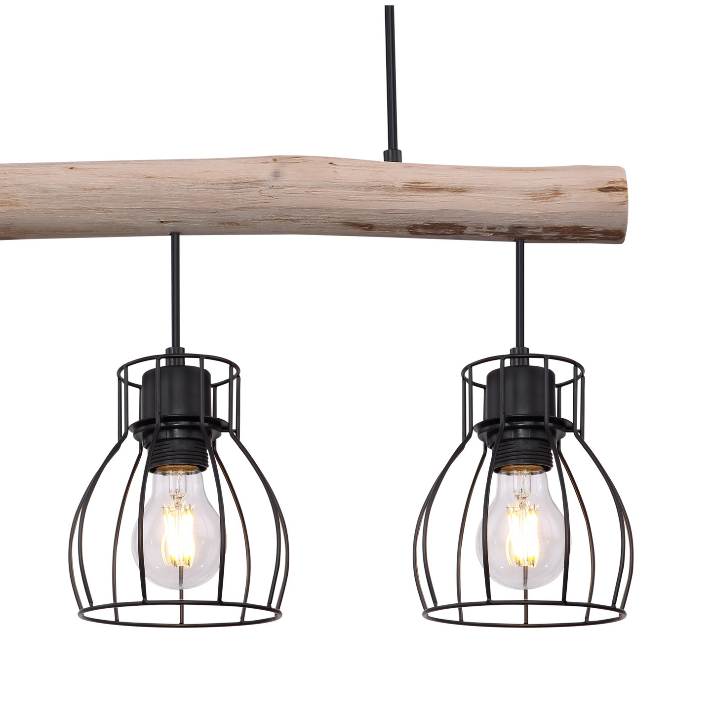 Riippuvalaisin Globo Mina E27 max.40W musta puu