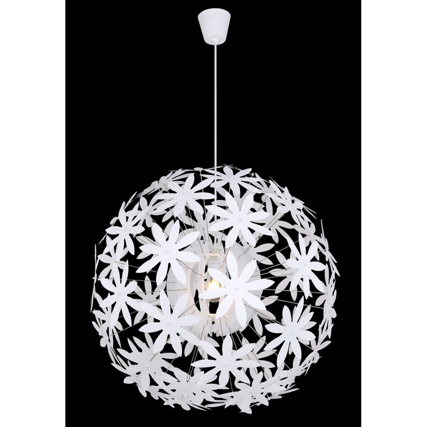 Riippuvalaisin Globo Stella 600mm E27 maks.60W valkoinen