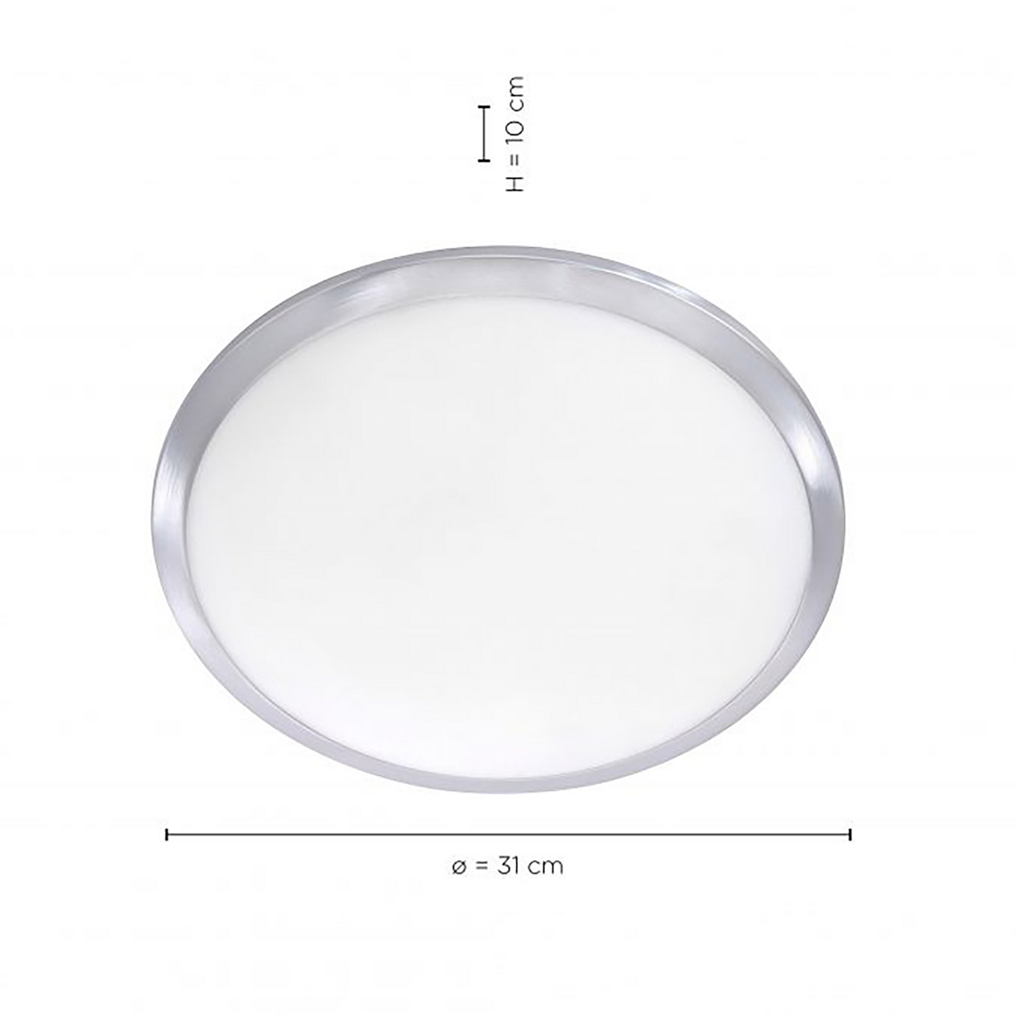 Kattovalaisin Leuchten Direkt Satob 310mm 12W alumiini