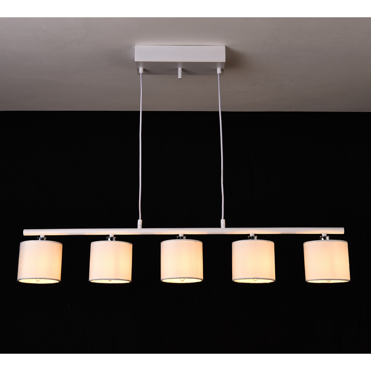 Riippuvalaisin FocusLight Kristy E14 max. 28W valkoinen kromi