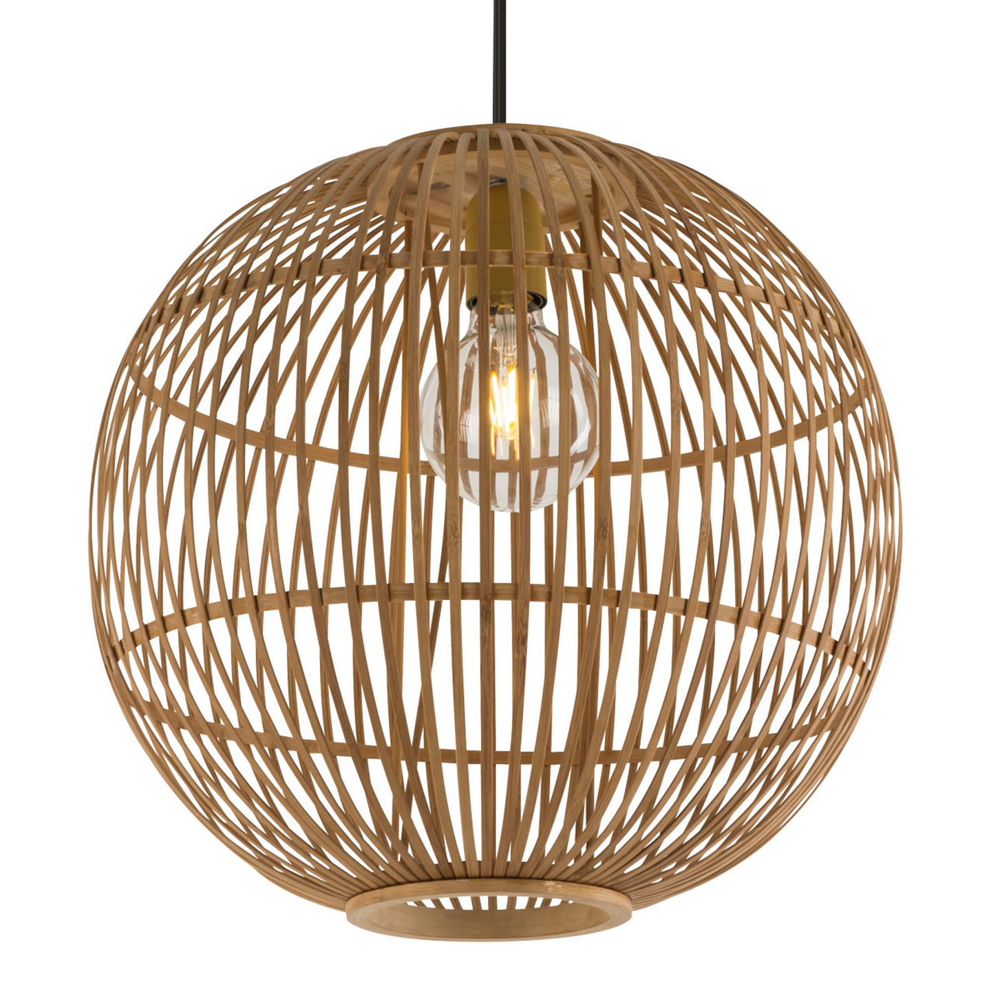 Riippuvalaisin Globo Hildegard 400mm E27 max.60W bambu