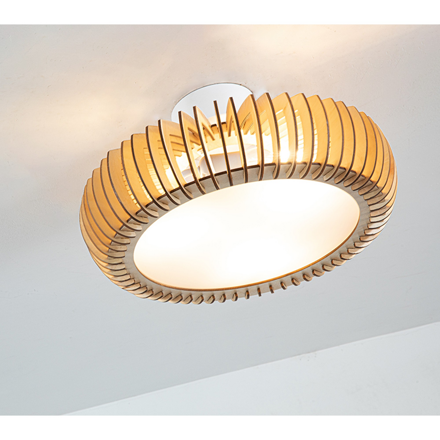 Kattovalaisin FocusLight Rio 430mm E27 max. 40W luonnonpuu