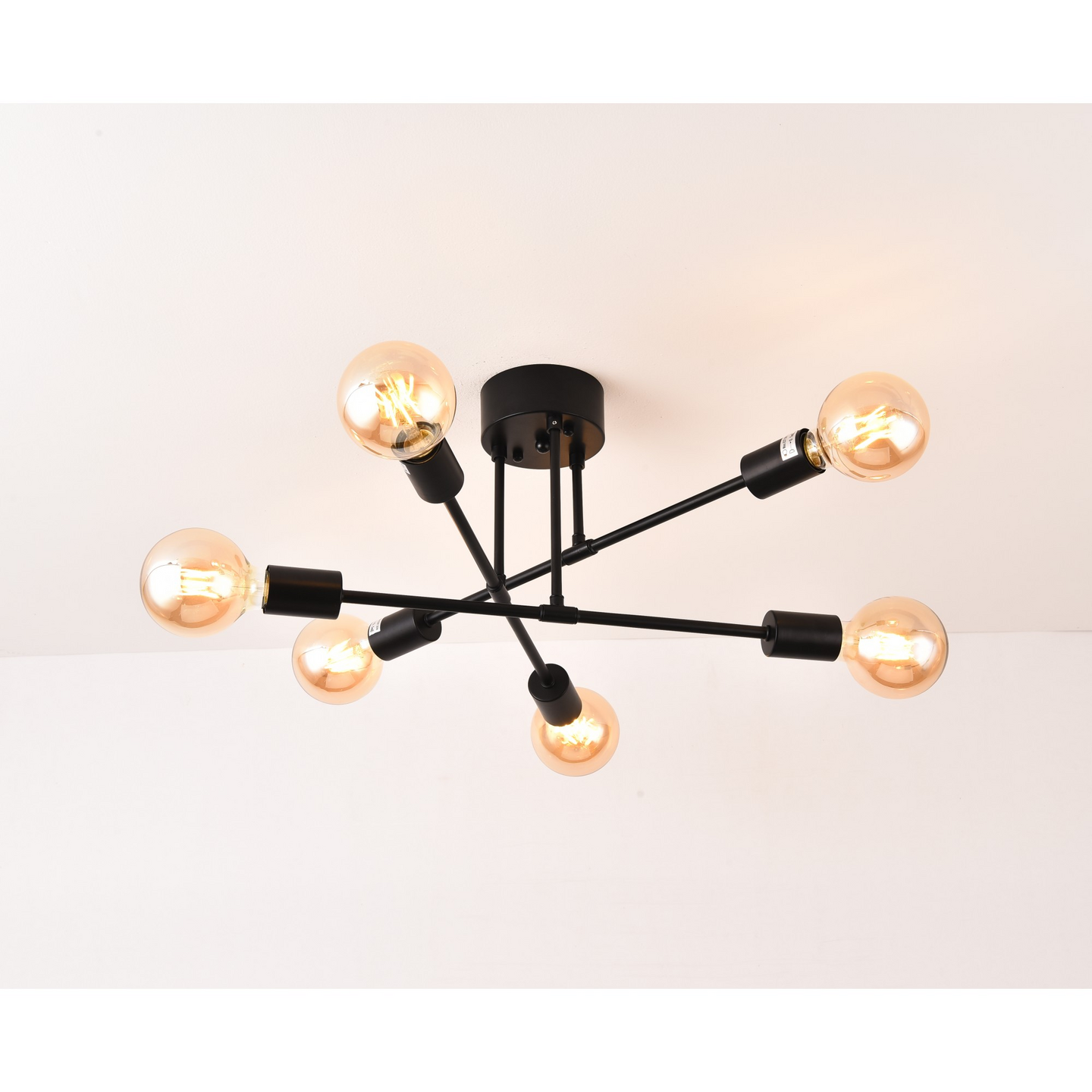 Kattovalaisin FocusLight Marilyn E27 520mm max. 28W musta