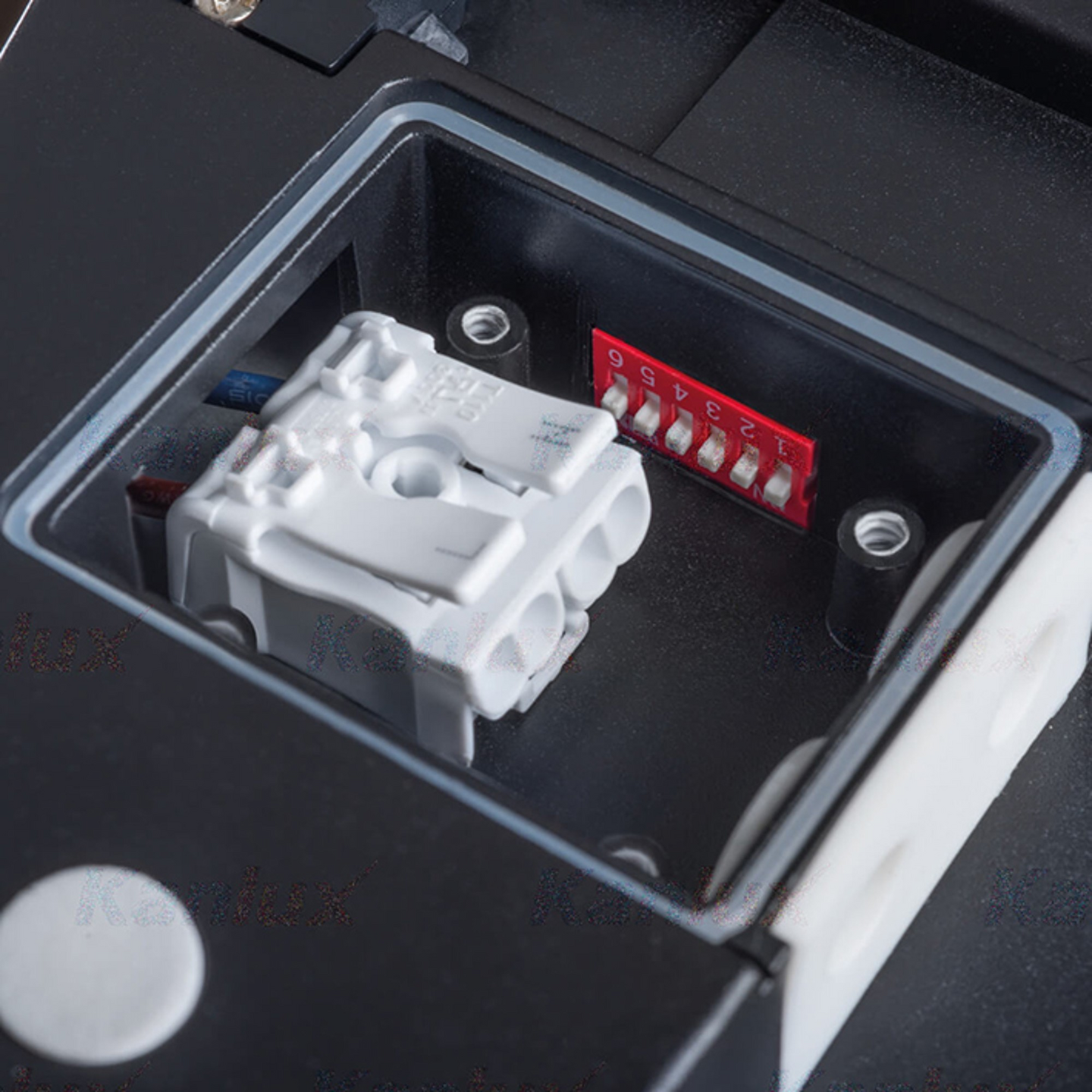 Kattovalaisin Kanlux Beno led 260x260mm 24W IP54 antrasiitti liiketunnistimella