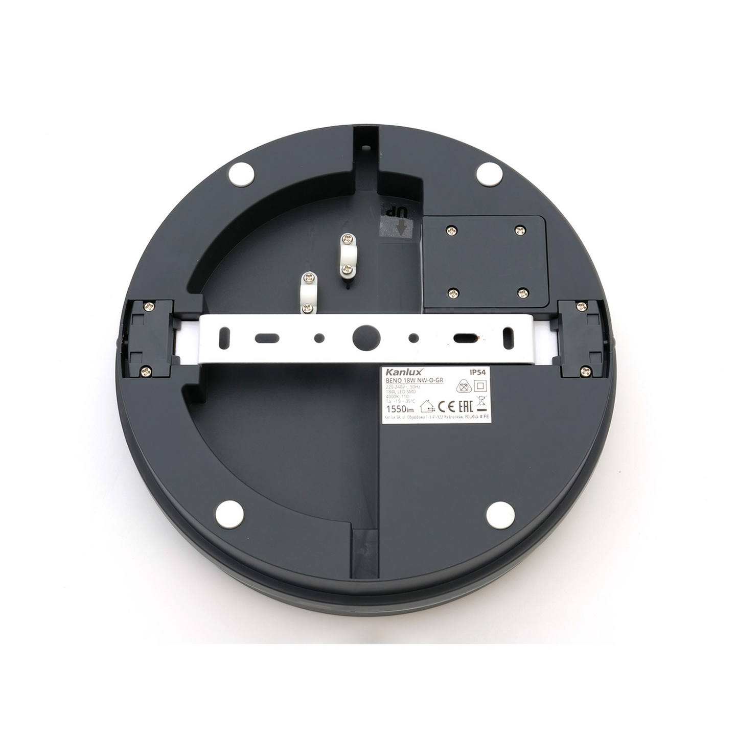 Kattovalaisin Kanlux Beno led 260mm 24W IP54 antrasiitti