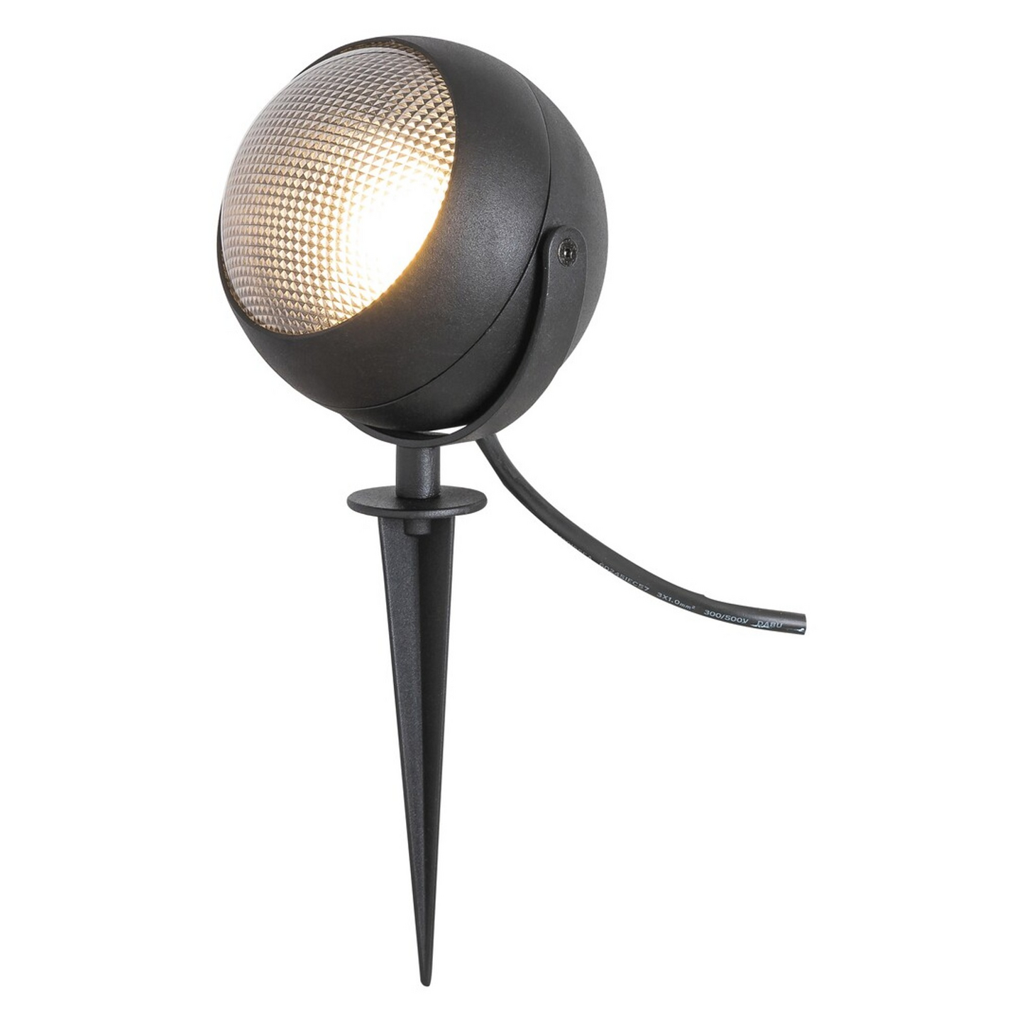 Ulkovalaisin RABALUX DERBY puutarhaspotti GU10 max.25W IP44 mattamusta