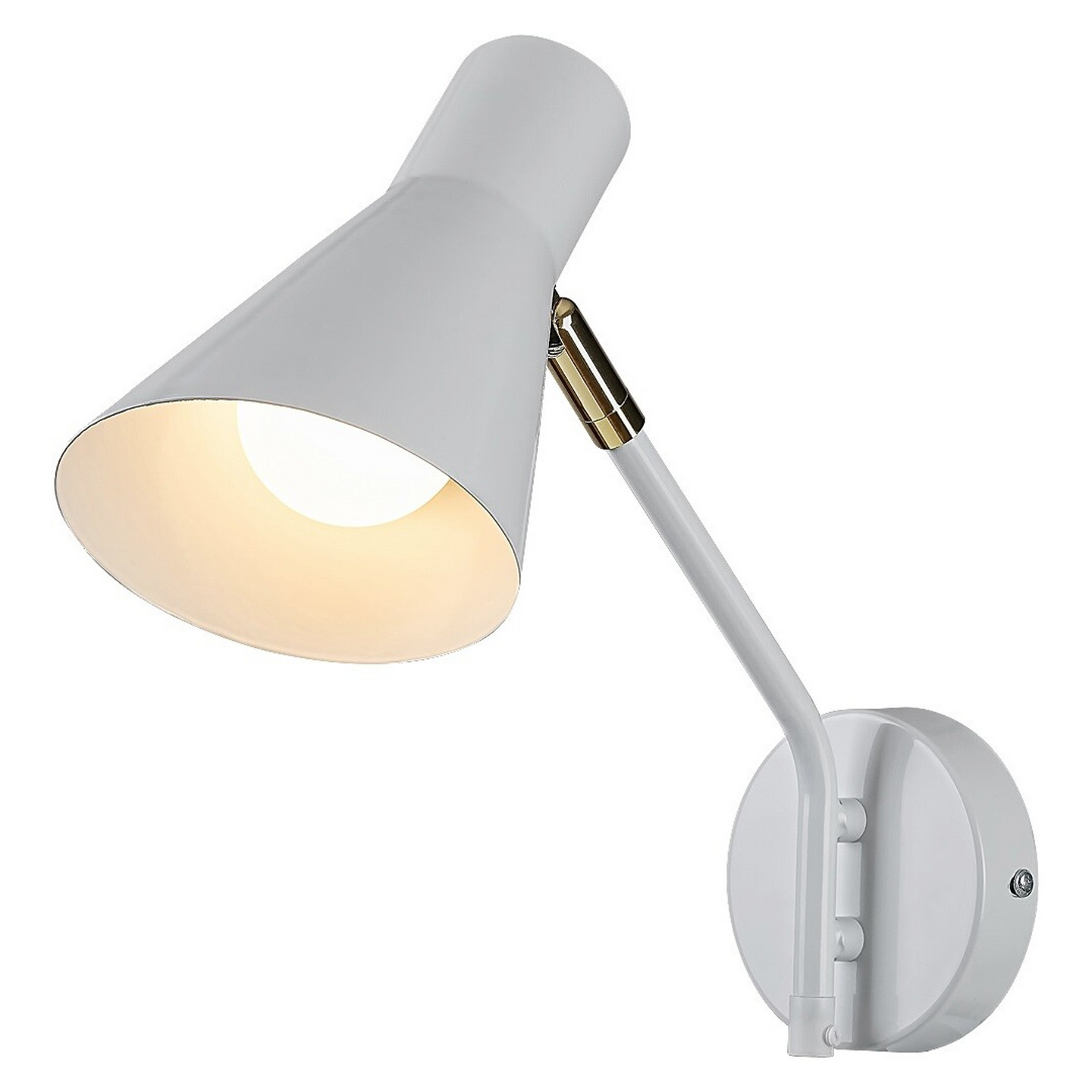 Seinävalaisin RABALUX ALFONS 120mm E27 max.25W valkoinen