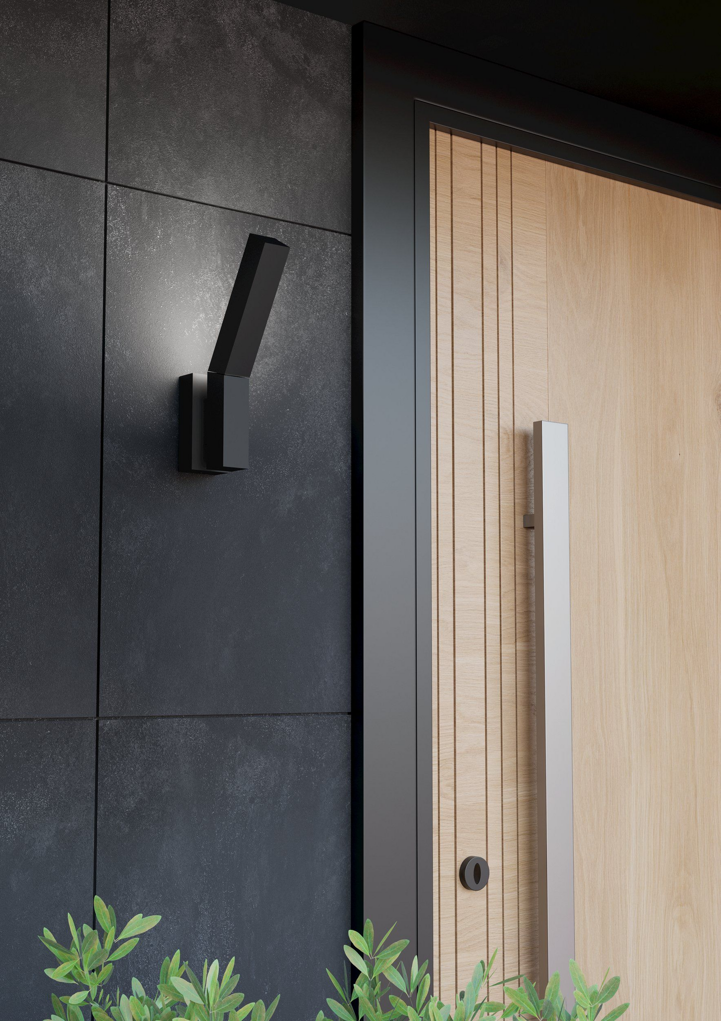 Ulkoseinävalaisin EGLO Ugento musta/valkoinen 2x4,5W led IP44