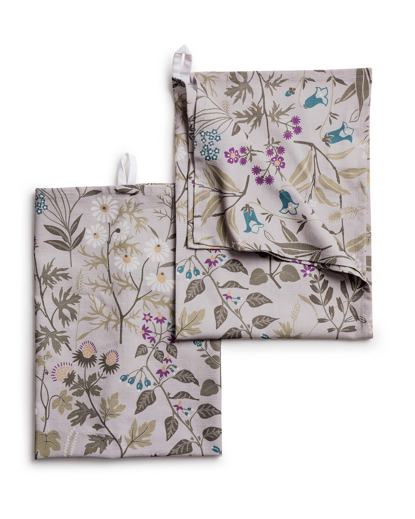 Flora-keittiöpyyhe 50x70cm harmaa 2kpl