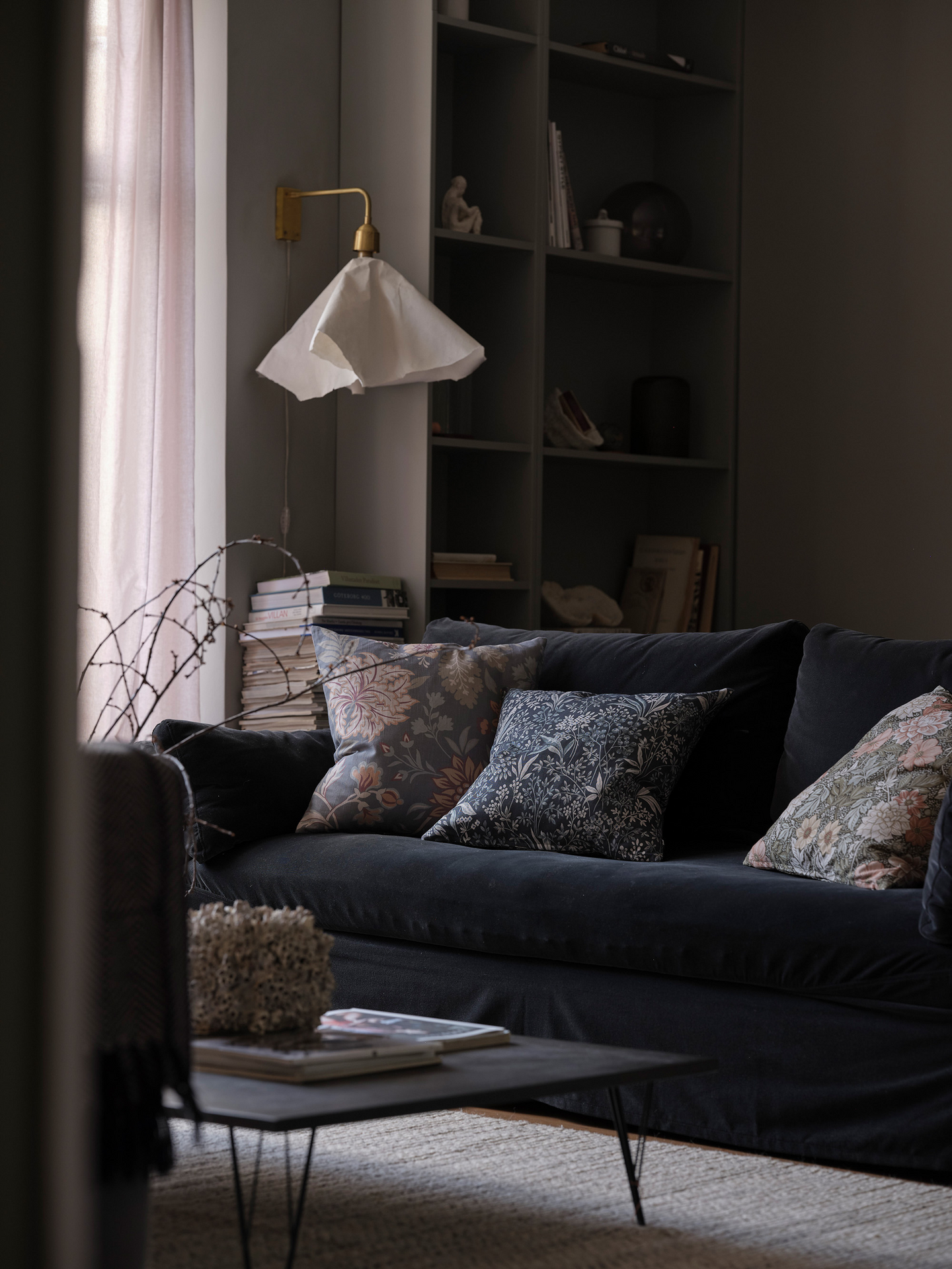 Nocturne-tyynynpäällinen 50x50cm sininen