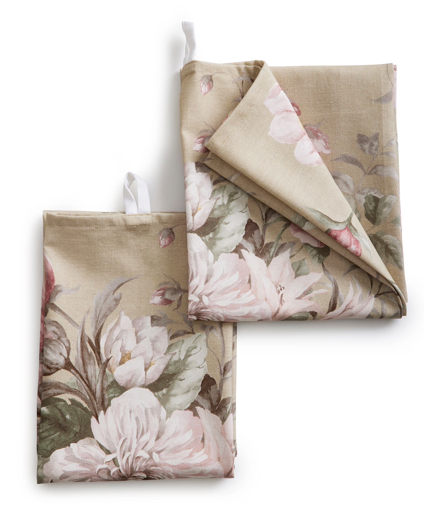 Floral Charm -keittiöpyyhe 50x70cm beige 2kpl
