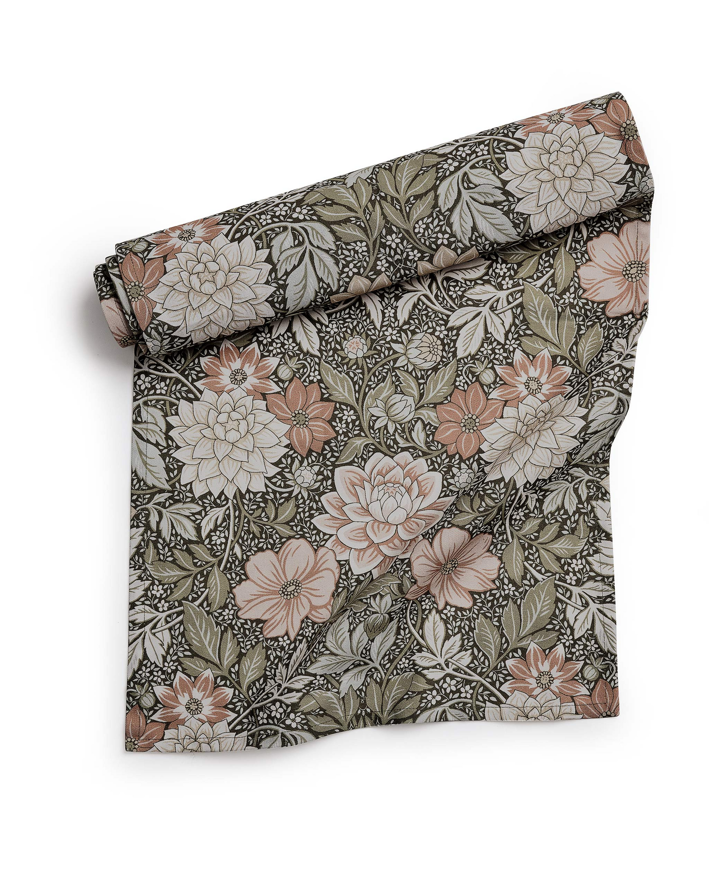 Dahlia Garden -kaitaliina 40x140cm vihreä