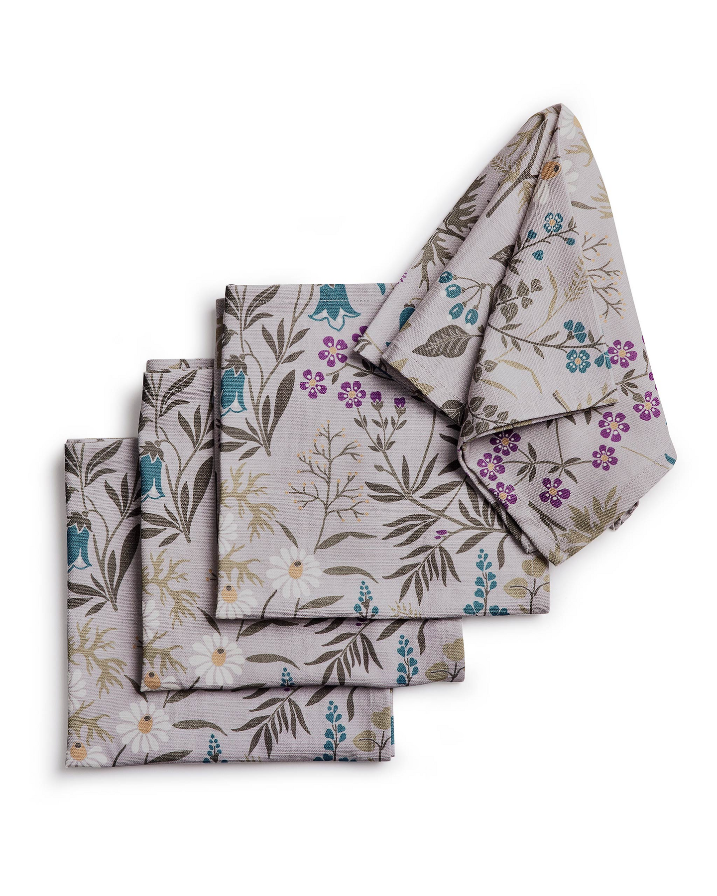 Flora-lautasliina 40x40cm harmaa 4kpl