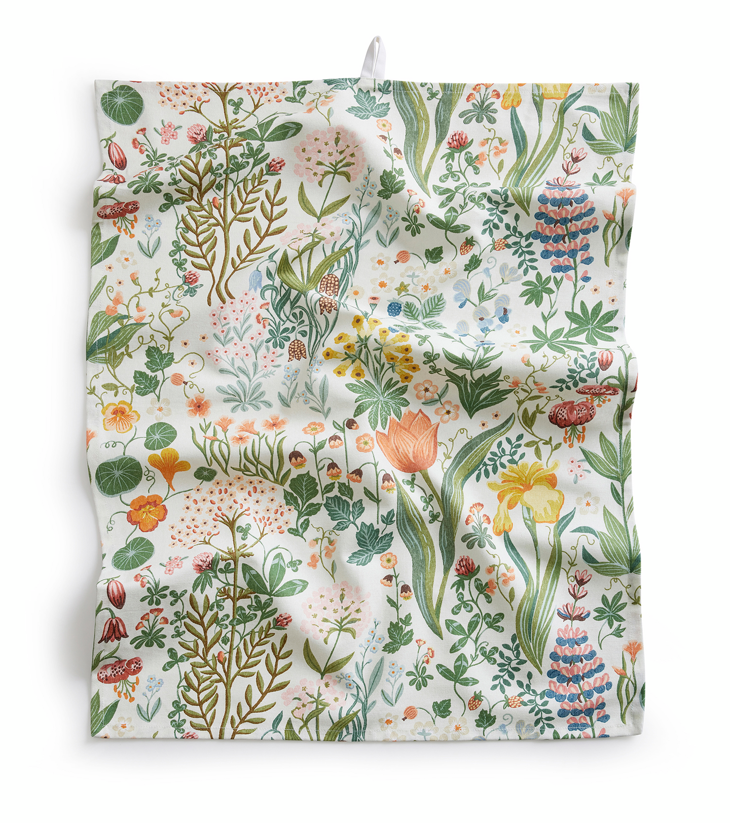 Blomsterhav-keittiöpyyhe 50x70cm valkoinen 2kpl