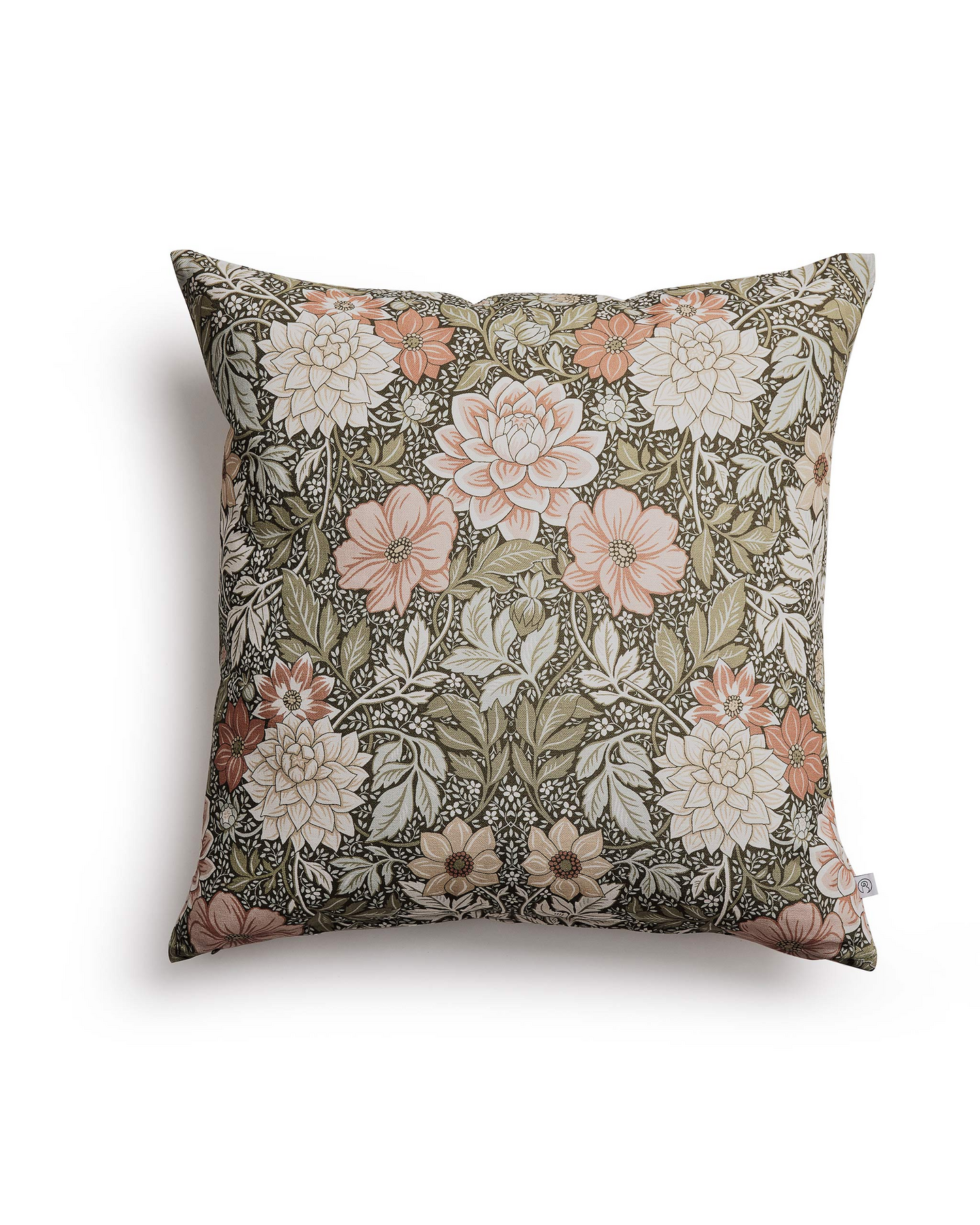 Dahlia Garden -tyynynpäällinen 50x50cm vihreä