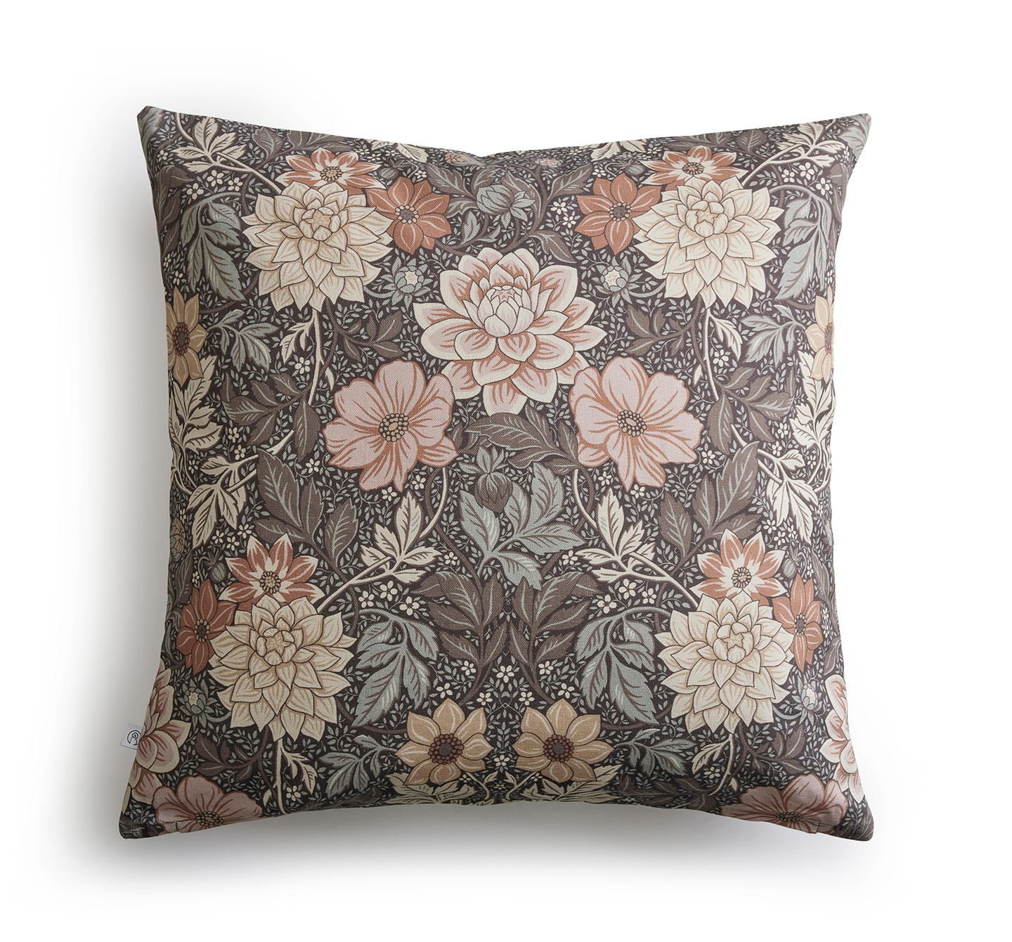 Dahlia Garden-tyynynpäällinen 50x50cm ruskea