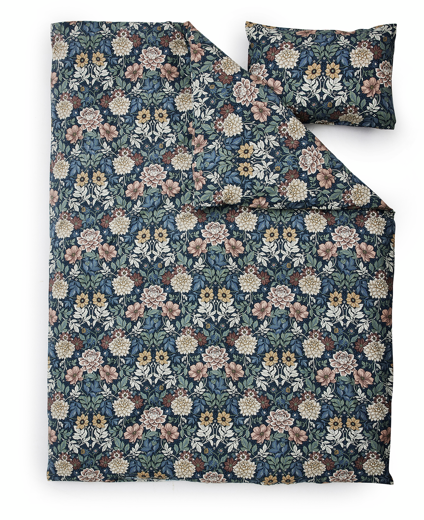 Dahlia Garden pussilakanasetti sininen