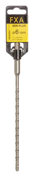 Poranterä FXA SDS plus 6mmx210mm (teräosuus 142mm) 4-leikkuinen